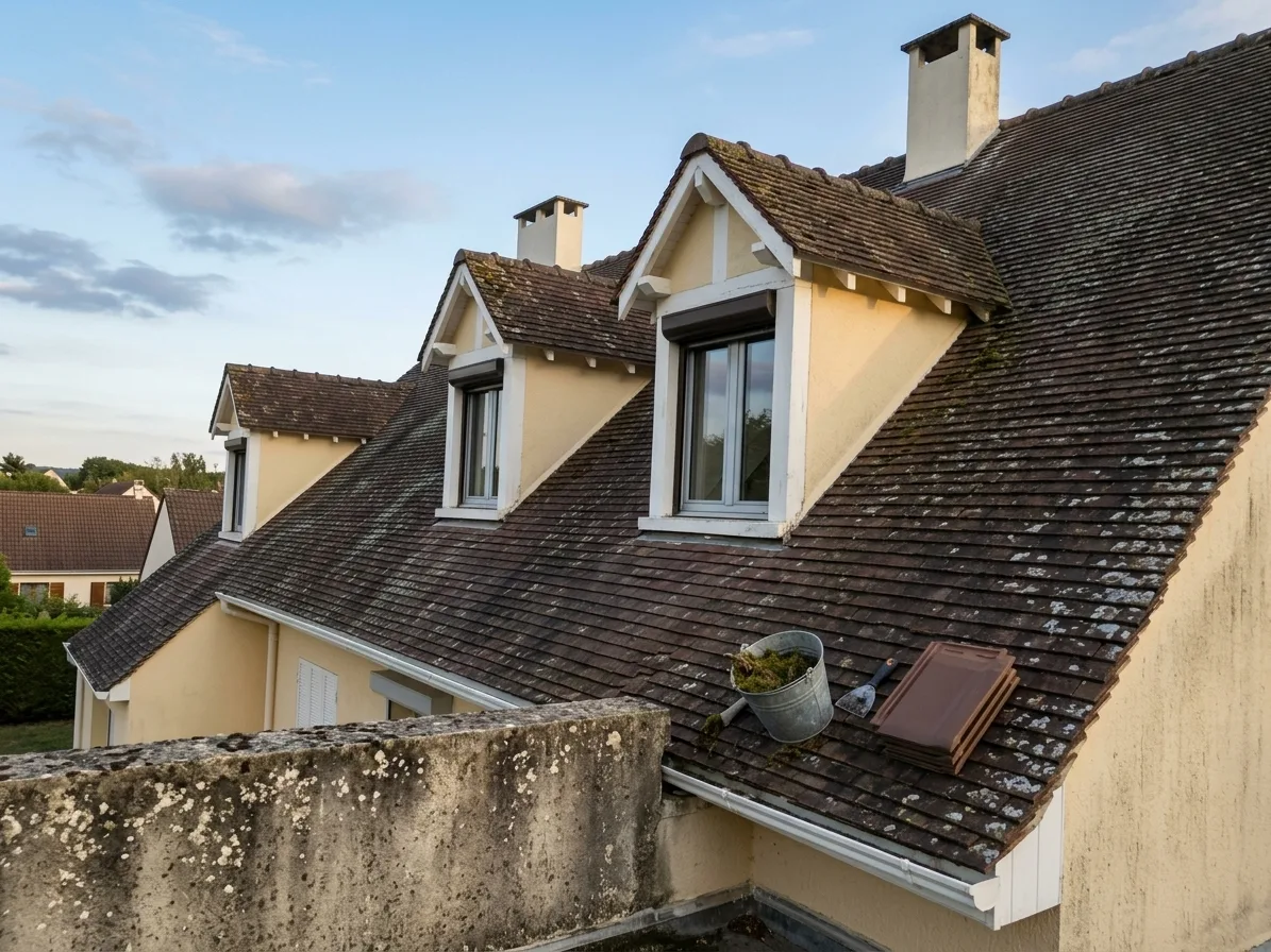 Démoussage de toiture à Brie-Comte-Robert